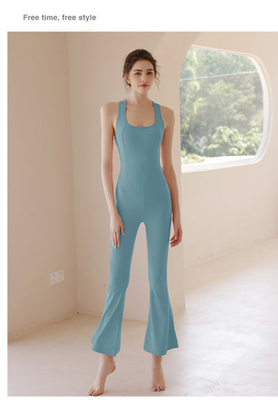Jumpsuit Yoga con Espalda Abierta y Sostén Integrado - Image 16