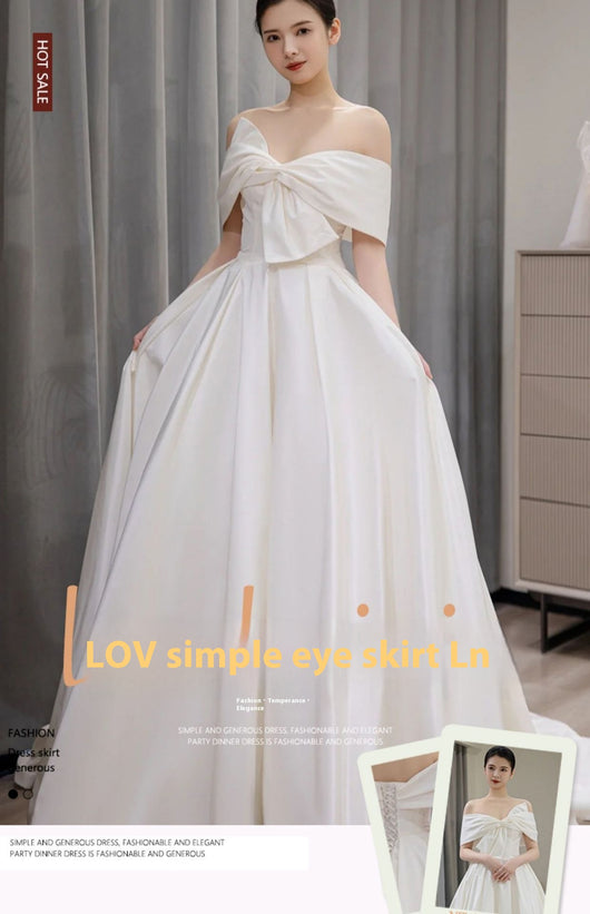 Vestido de Novia Satinado Elegante y Minimalista - Image 16
