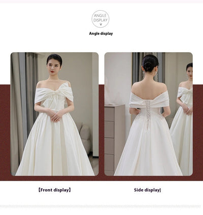 Vestido de Novia Satinado Elegante y Minimalista - Image 19