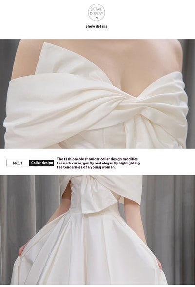 Vestido de Novia Satinado Elegante y Minimalista - Image 20