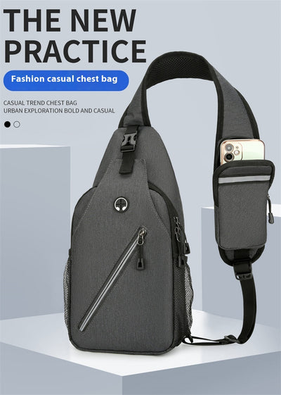 Bolsa Bandolera Multifuncional para Hombre en Lona Resistente - Image 14