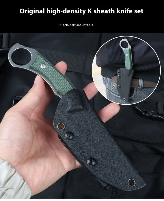 Cuchillo Táctico de Supervivencia Exterior con Hoja Recta - Image 17