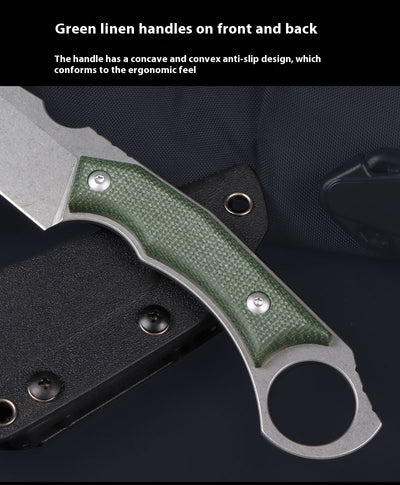 Cuchillo Táctico de Supervivencia Exterior con Hoja Recta - Image 18