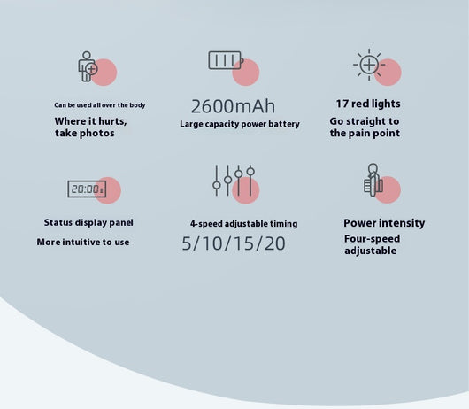 Dispositivo de Luz Roja Infrarroja con Carga USB - Tecnología Semiconductora Portátil - Image 31