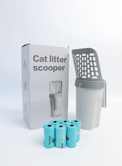 Arenero Portátil para Gatos con Cuchareta Integrada y Diseño Removible - Image 23