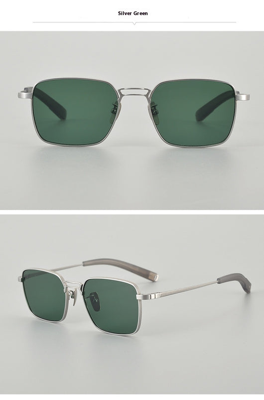 Gafas de Titanio Puro con Diseño Cuadrado Doble Varilla para Miopía Hombre - Image 19