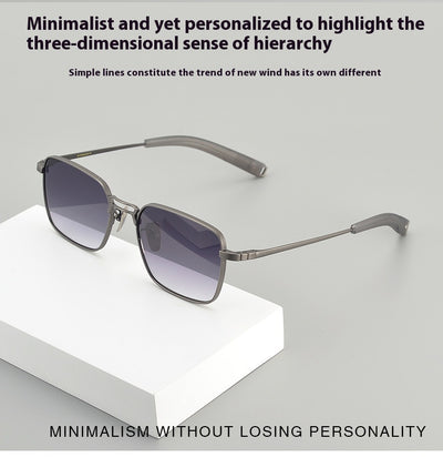 Gafas de Titanio Puro con Diseño Cuadrado Doble Varilla para Miopía Hombre - Image 21