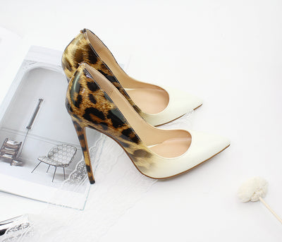 Zapatos de Tacón Alto Punta Afilada con Textura Animal para Mujer - Image 14