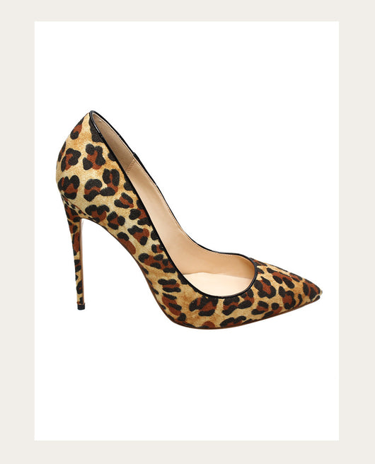 Zapatos de Tacón Alto Punta Afilada con Textura Animal para Mujer - Image 18