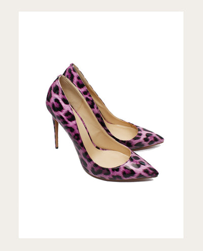 Zapatos de Tacón Alto Punta Afilada con Textura Animal para Mujer - Image 20