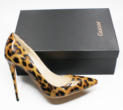 Zapatos de Tacón Alto Punta Afilada con Textura Animal para Mujer - Image 24