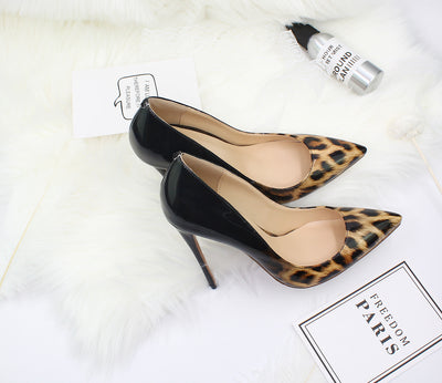 Zapatos de Tacón Alto Punta Afilada con Textura Animal para Mujer - Image 28