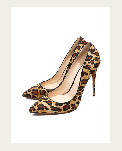 Zapatos de Tacón Alto Punta Afilada con Textura Animal para Mujer - Image 33