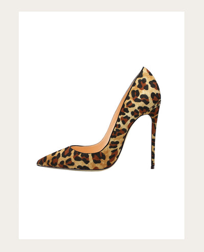 Zapatos de Tacón Alto Punta Afilada con Textura Animal para Mujer - Image 36