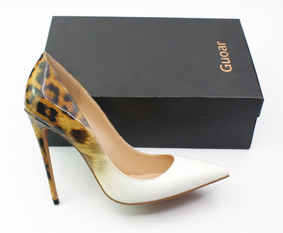 Zapatos de Tacón Alto Punta Afilada con Textura Animal para Mujer - Image 44