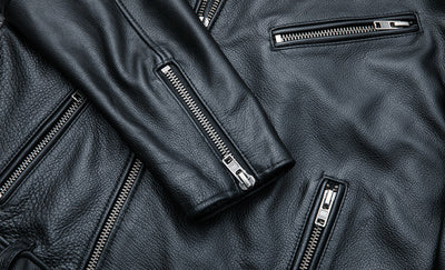 Chaqueta de Cuero Genuino para Motociclista - Image 9
