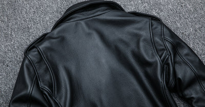 Chaqueta de Cuero Genuino para Motociclista - Image 11