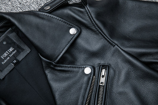 Chaqueta de Cuero Genuino para Motociclista - Image 12