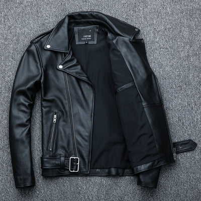 Chaqueta de Cuero Genuino para Motociclista - Image 14