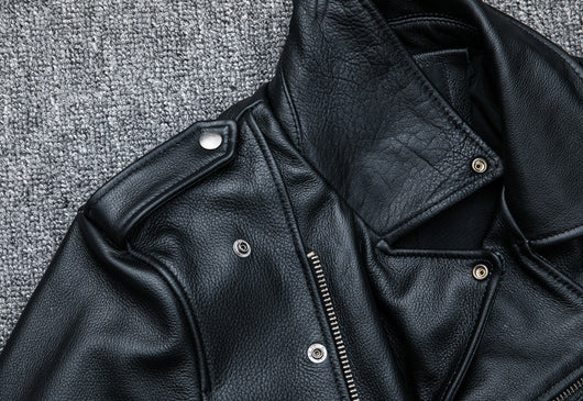 Chaqueta de Cuero Genuino para Motociclista - Image 16
