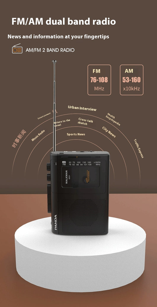 Walkman Portátil 6501 con Grabadora, Reproductor y Radio FM - Image 18