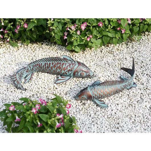 Ornamentos de Peces Luminosos para Jardín - Decoración en Resina Efecto Cobre - Image 18