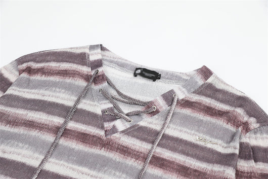 Camiseta Básica Rayada Tejida para Hombre y Mujer - Image 19