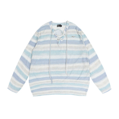 Camiseta Básica Rayada Tejida para Hombre y Mujer - Image 22