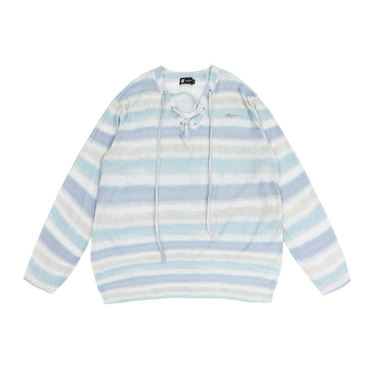 Camiseta Básica Rayada Tejida para Hombre y Mujer - Image 22