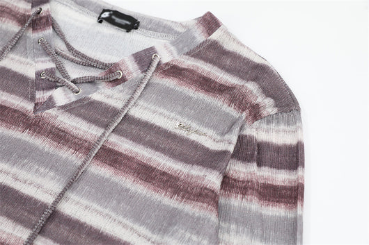 Camiseta Básica Rayada Tejida para Hombre y Mujer - Image 24