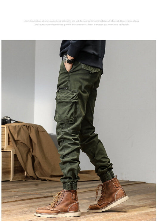Pantalones Rectos Americanos con Múltiples Bolsillos y Detalles de Encaje - Image 21