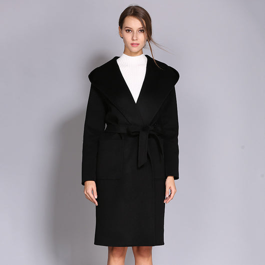 Abrigo de Lana Estilo Coreano para Mujer - Image 15