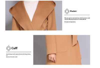Abrigo de Lana Estilo Coreano para Mujer - Image 18