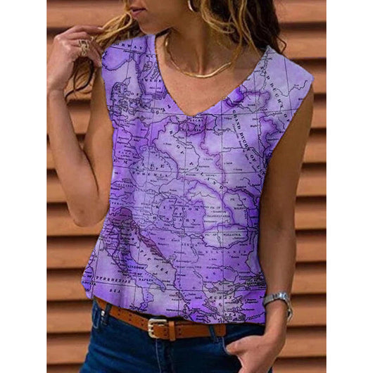 Camiseta Mujer Estampado Mapa Viajera - Image 11