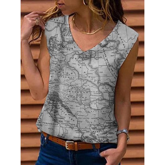 Camiseta Mujer Estampado Mapa Viajera - Image 14