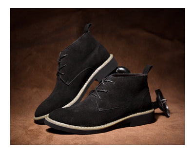 Botas Martin de Cuero Elevadoras para Hombre - Caña Media con Gamuza - Image 7