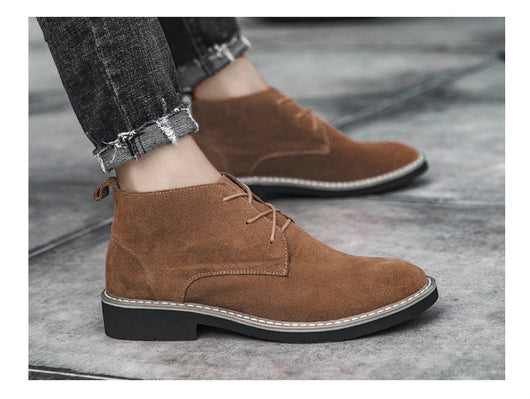 Botas Martin de Cuero Elevadoras para Hombre - Caña Media con Gamuza - Image 13