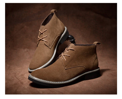 Botas Martin de Cuero Elevadoras para Hombre - Caña Media con Gamuza - Image 17