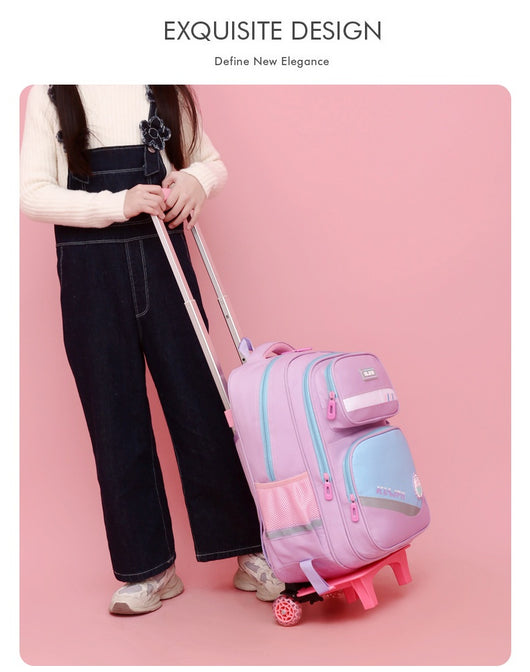 Mochila Escolar con Ruedas y Carrito Portátil Desmontable - Image 35