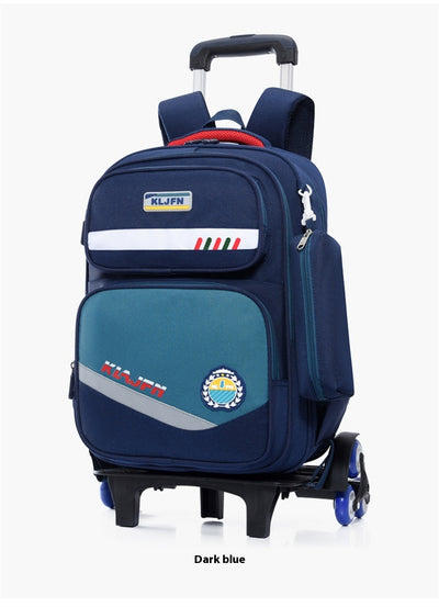 Mochila Escolar con Ruedas y Carrito Portátil Desmontable - Image 40
