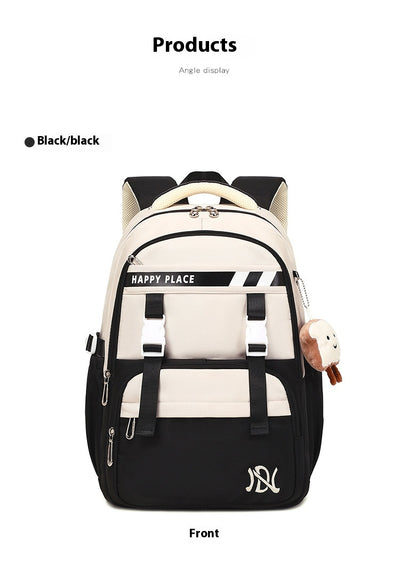Mochila Escolar Preppy Minimalista Resistente a Manchas - Image 24
