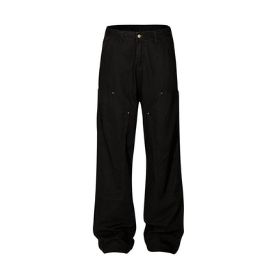 Pantalones Vaqueros Punk Wash Logging para Hombre - Corte Recto Ancho Outdoor - Image 14