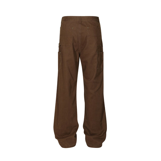 Pantalones Vaqueros Punk Wash Logging para Hombre - Corte Recto Ancho Outdoor - Image 16