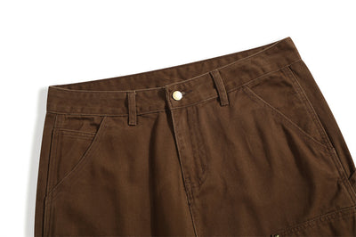 Pantalones Vaqueros Punk Wash Logging para Hombre - Corte Recto Ancho Outdoor - Image 26
