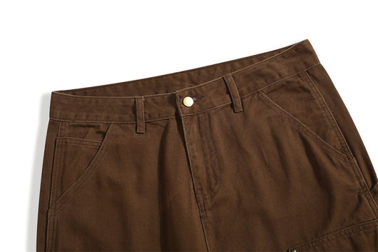Pantalones Vaqueros Punk Wash Logging para Hombre - Corte Recto Ancho Outdoor - Image 26