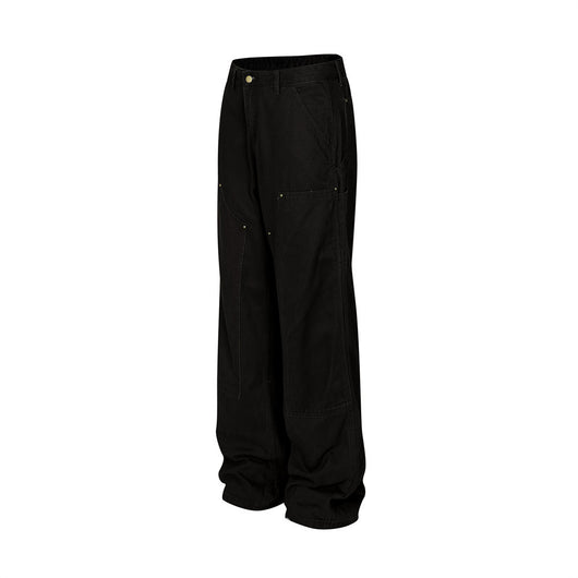 Pantalones Vaqueros Punk Wash Logging para Hombre - Corte Recto Ancho Outdoor - Image 27