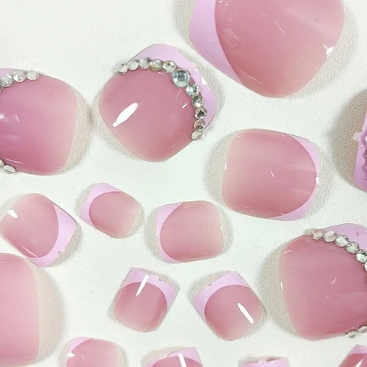 Uñas Postizas Clásicas Francesas Removibles - Image 11