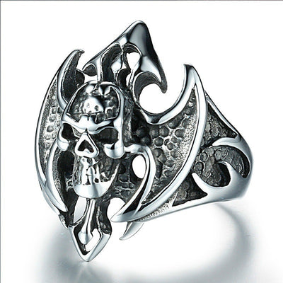Anillo de Calavera Punk Retro - Joyería de Personalidad Audaz - Image 7