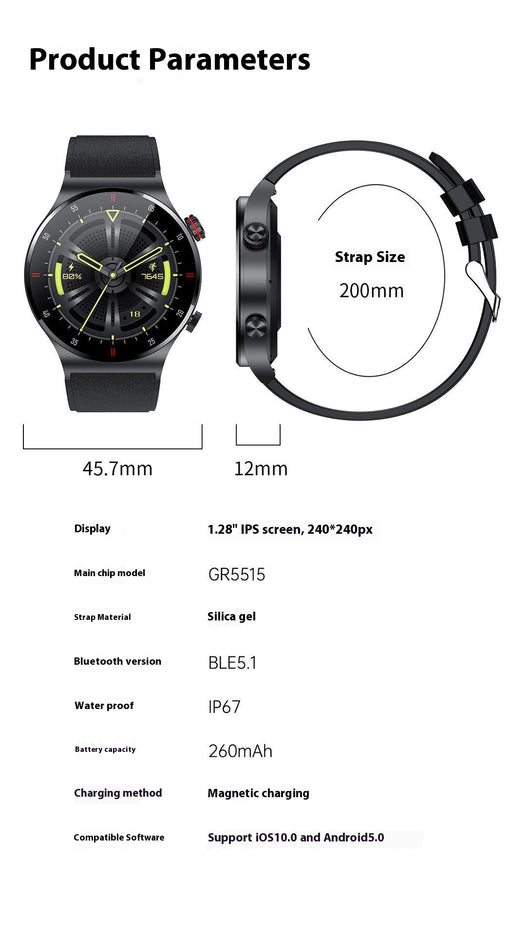 Reloj Inteligente con Banda de Silicona para Hombre - Estilo Casual - Image 7