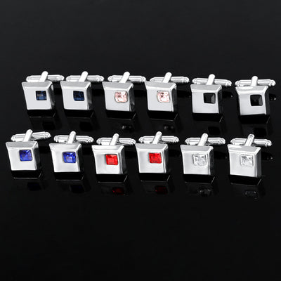Gemelos Cuadrados de Acero Aleado para Hombre - Diseño Elegante Spot Drill - Image 15